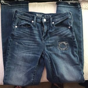 Mossimo high rise straight super stretch skinny